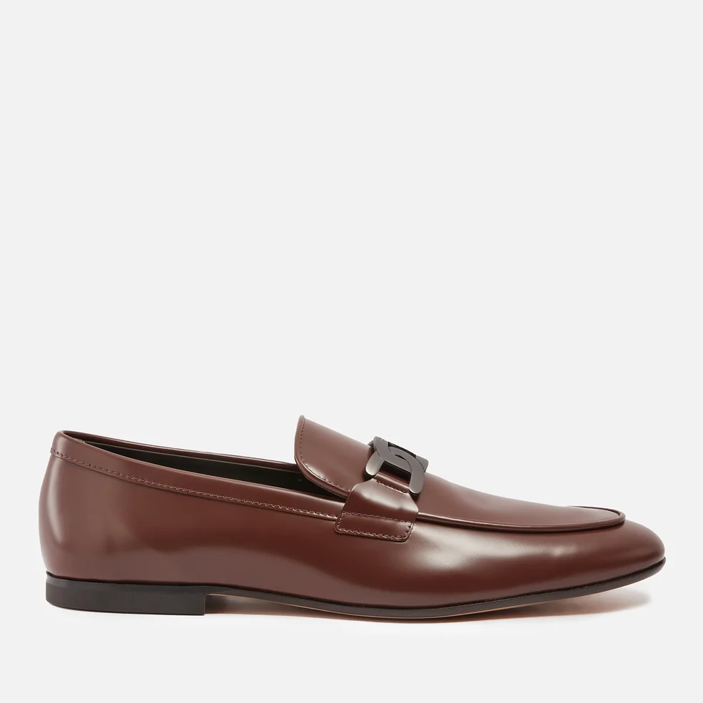 Tod's Chain-Embellished Leather Loafers Image 1