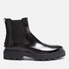 Tod's Elastic Heavy Rubber Leather Chelsea Boots - Image 1