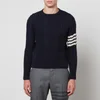 Thom Browne Aran Cable-Knit Donegal Wool-Blend Jumper - Image 1