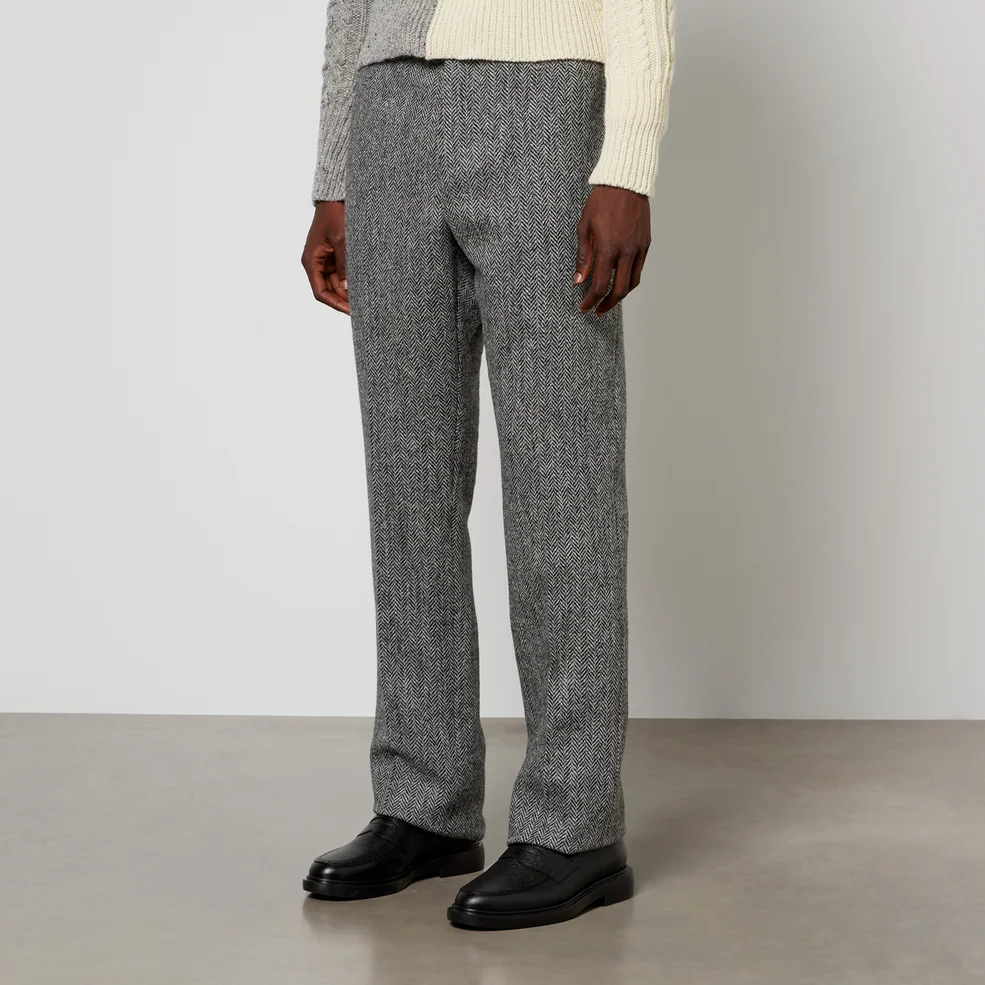 Thom Browne Fit 1 Herringbone Wool Trousers Image 1