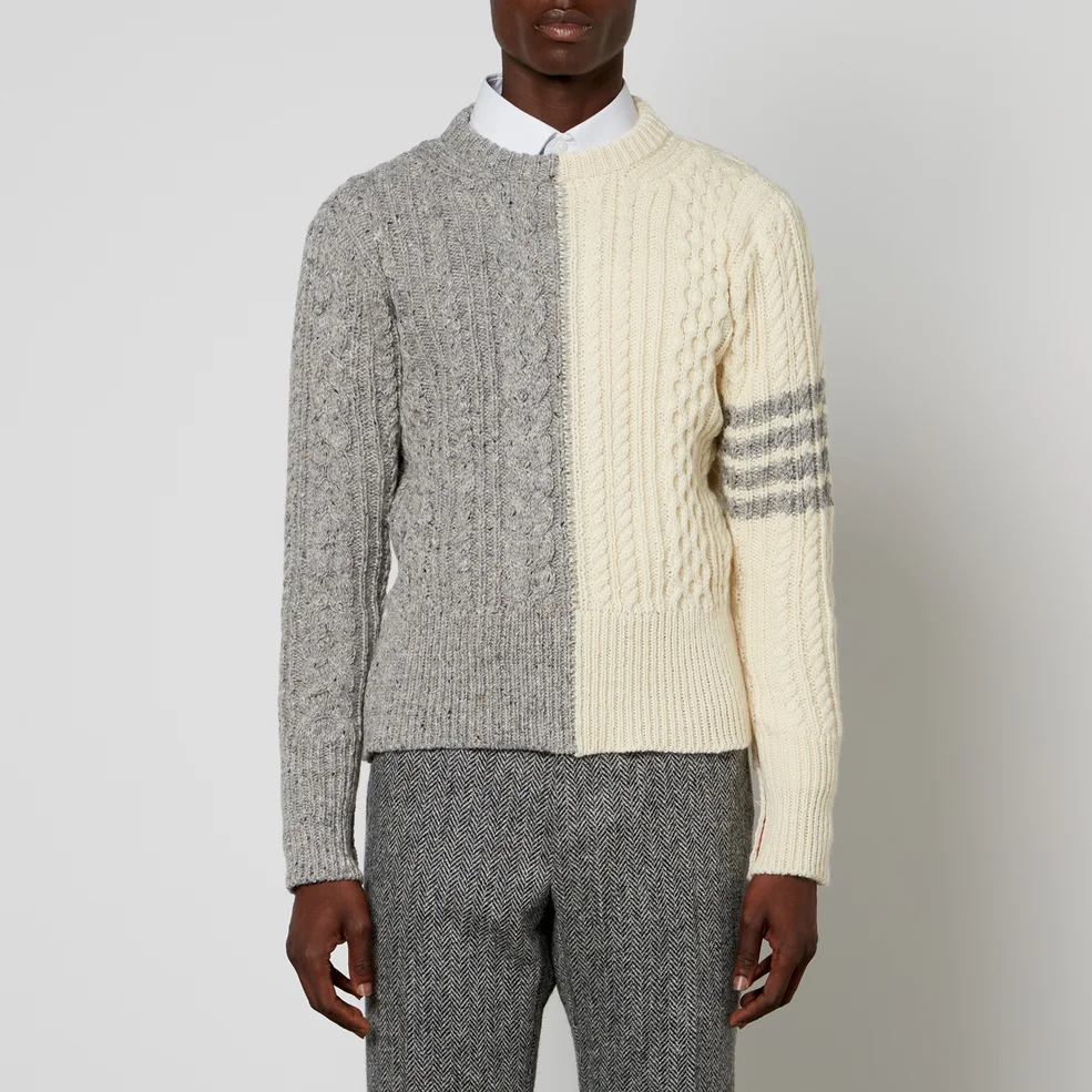 Thom Browne Donegal Wool and Mohair-Blend Jumper Image 1