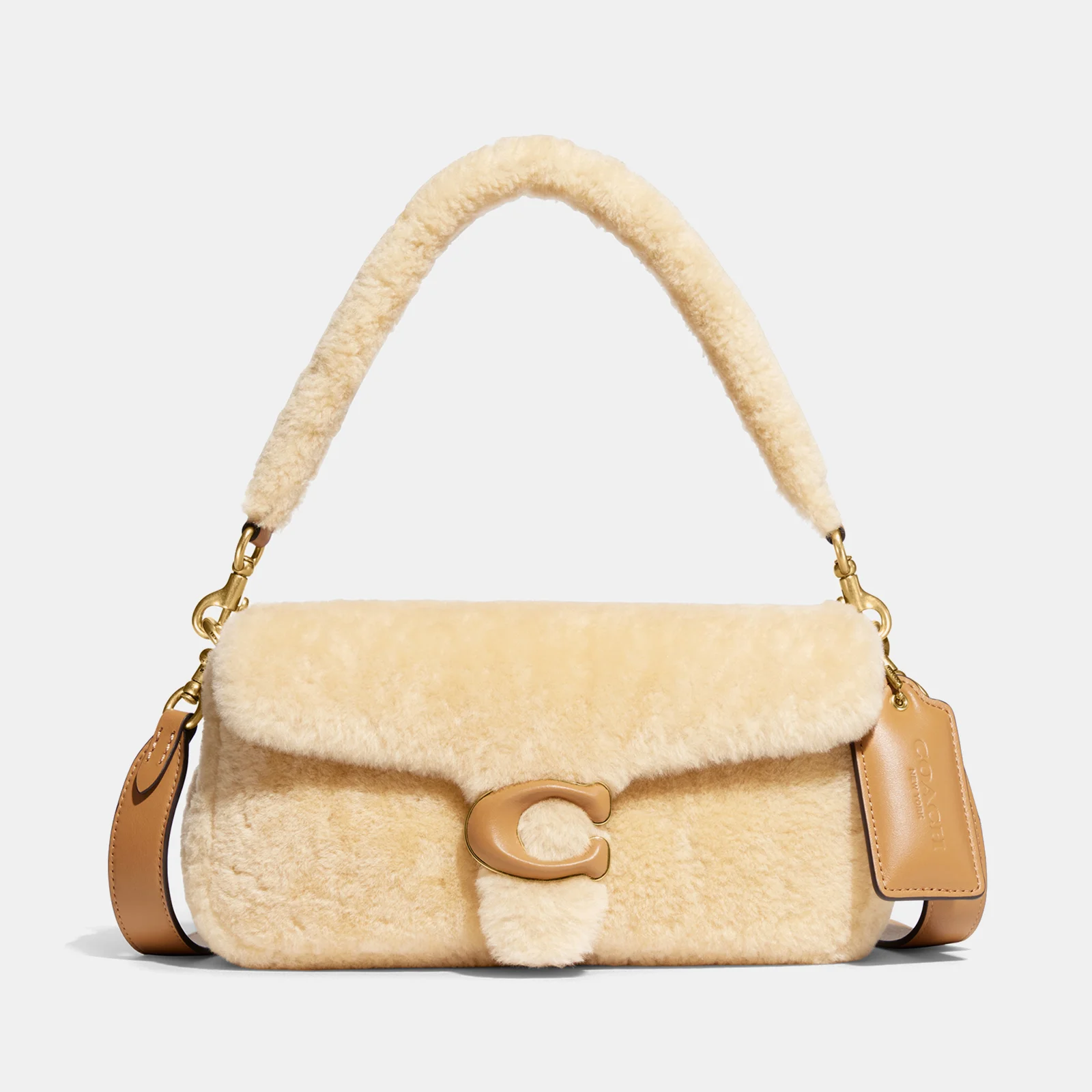 Coach Pillow Tabby 26 Shearling and Leather Bag Image 1