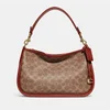 Coach Cary Monogram Coated-Canvas and Leather Shoulder Bag - Image 1