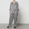 Sleeper Striped Rayon Trouser and Shirt Pyjama Set - Image 1