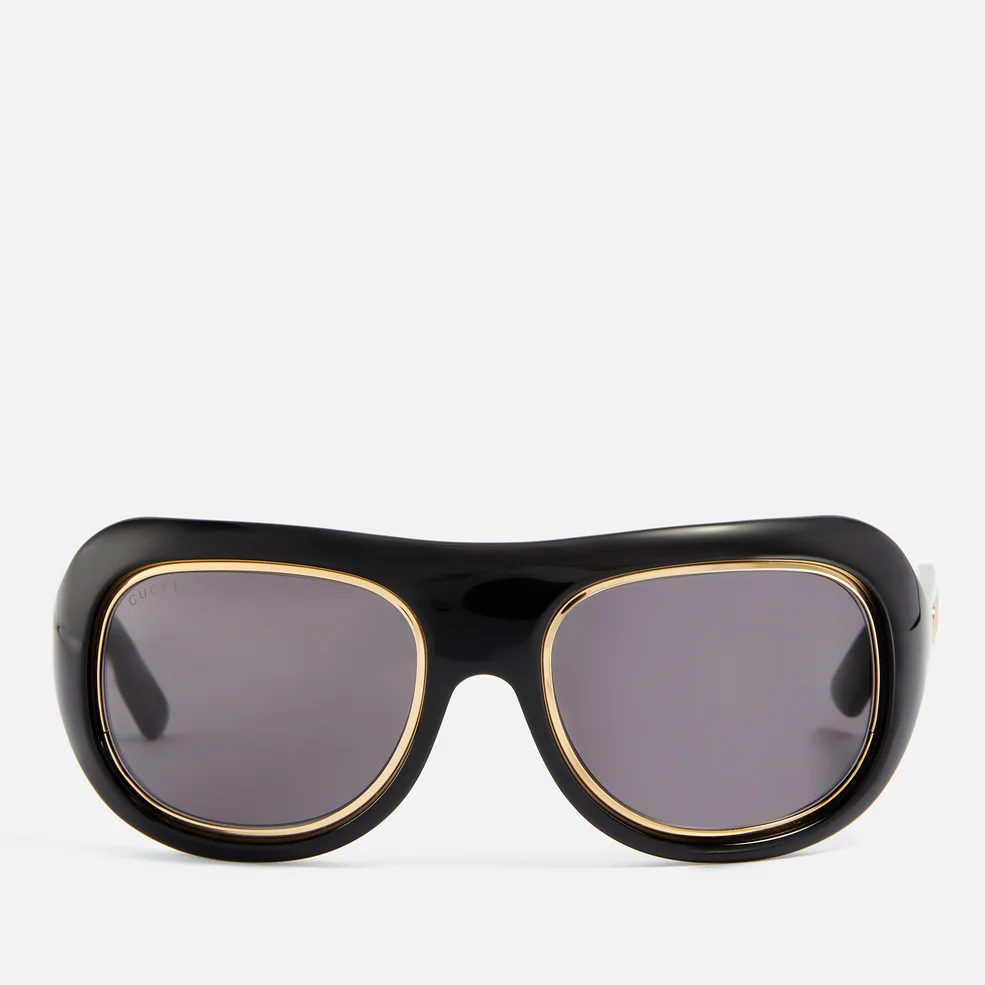 Gucci Large Injection D-Frame Acetate Sunglasses Image 1