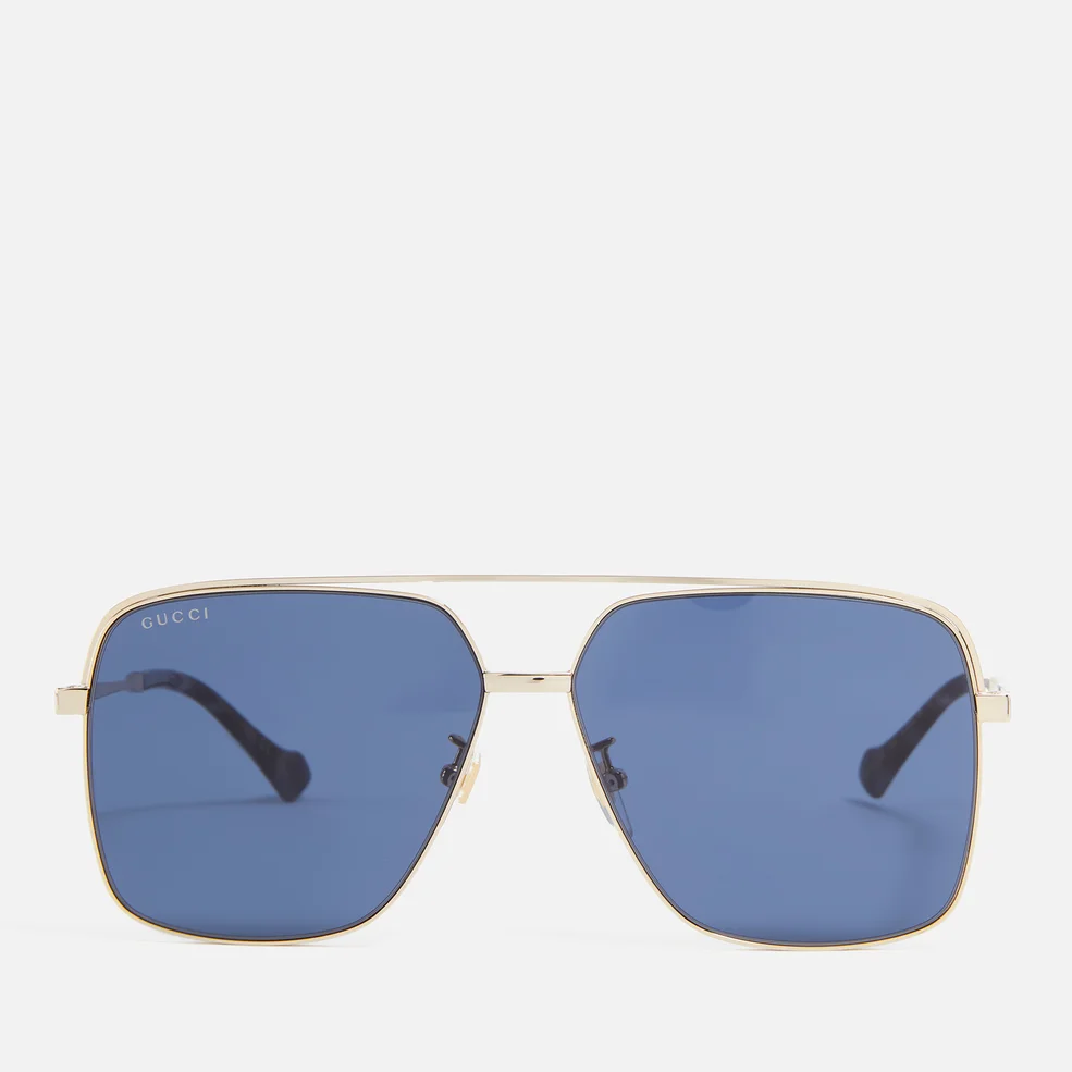 Gucci Aviator-Style Gold-Tone Metal Sunglasses Image 1