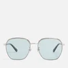 Gucci Aviator-Style Silver-Tone Metal Sunglasses - Image 1