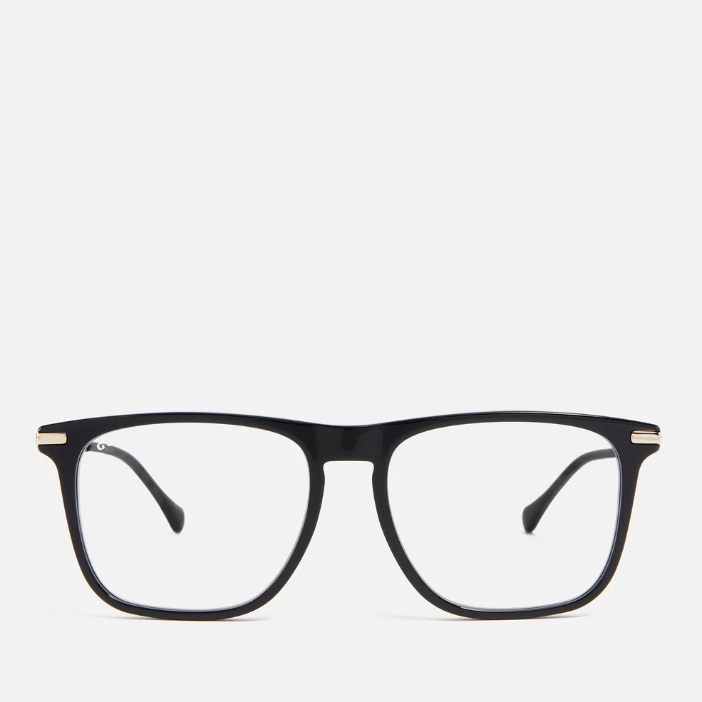 Gucci Square-Frame Acetate and Gold-Tone Metal Optical Glasses Image 1