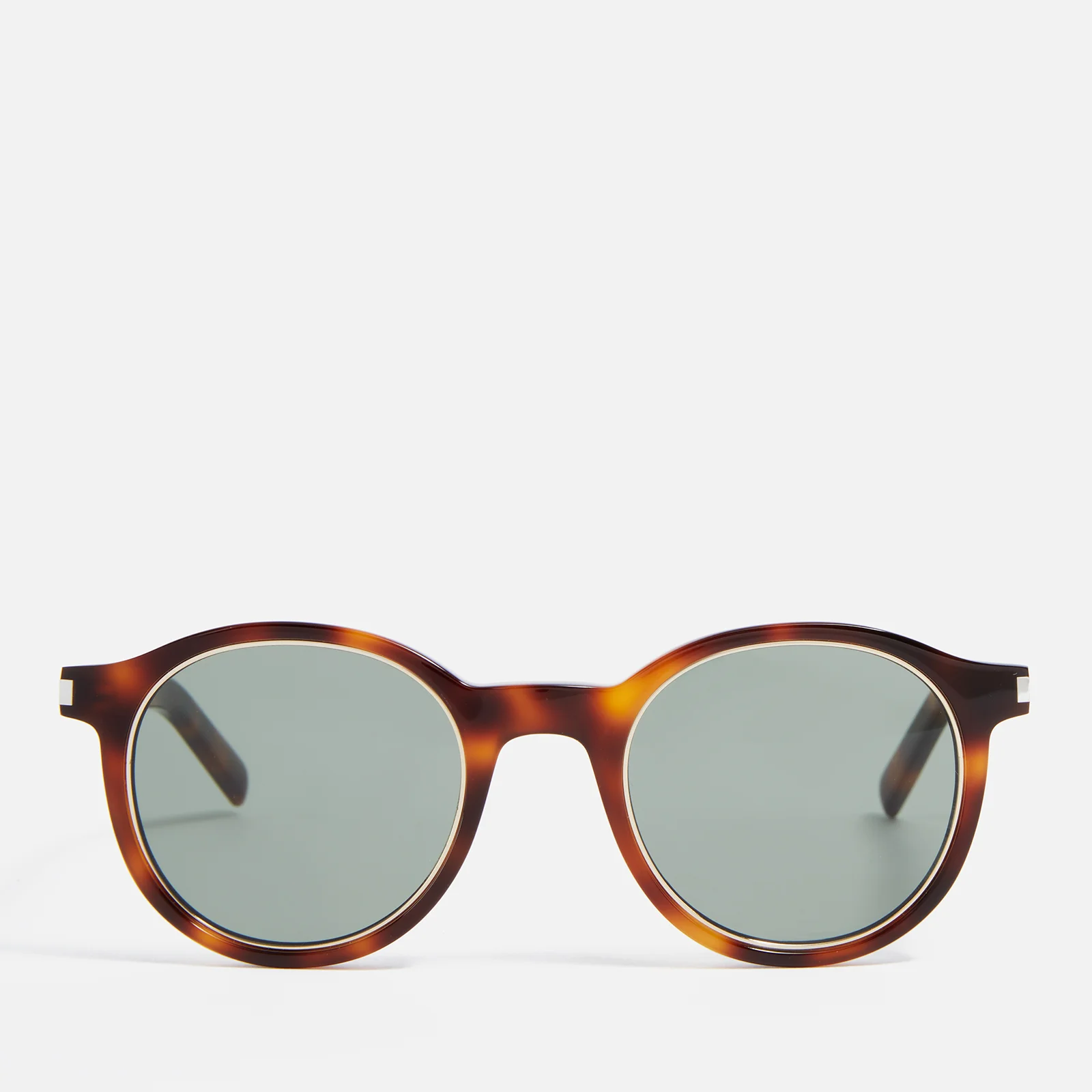 Saint Laurent Round-Frame Tortoiseshell Acetate Sunglasses Image 1