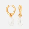 Astrid & Miyu 18-Karat Gold-Plated Freshwater Pearl Earrings - Image 1