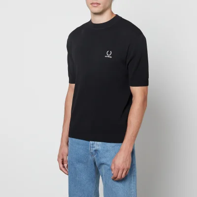 Fred Perry X Raf Simons Intarsia-Knit Top