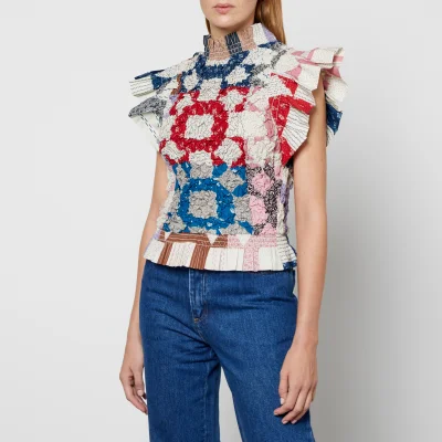 Sea New York Nohr Quilted Patchwork Cotton Blouse