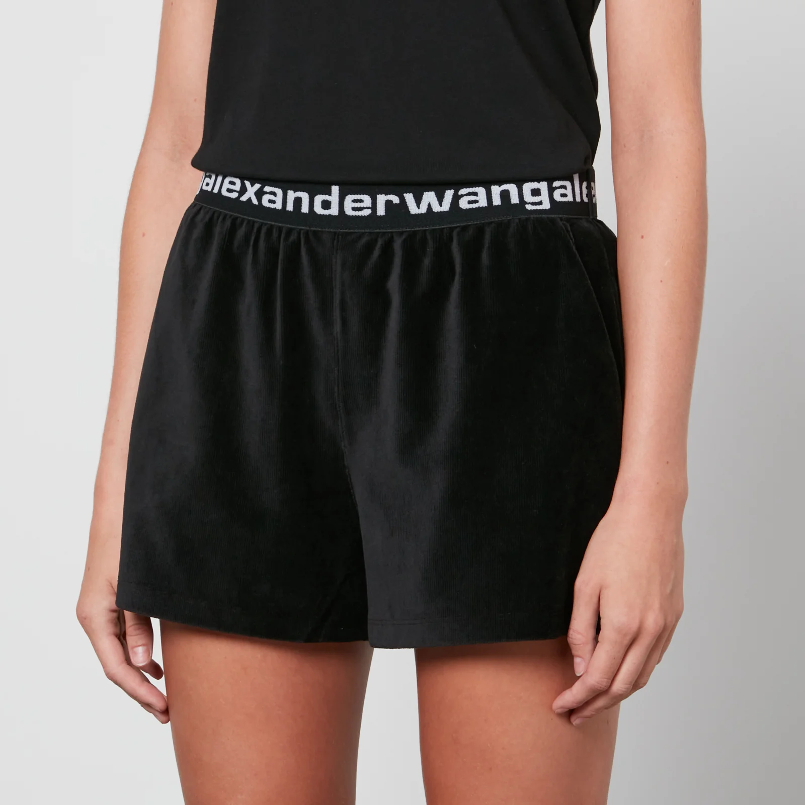 Alexander Wang Women's Corduroy Shorts - Black Image 1