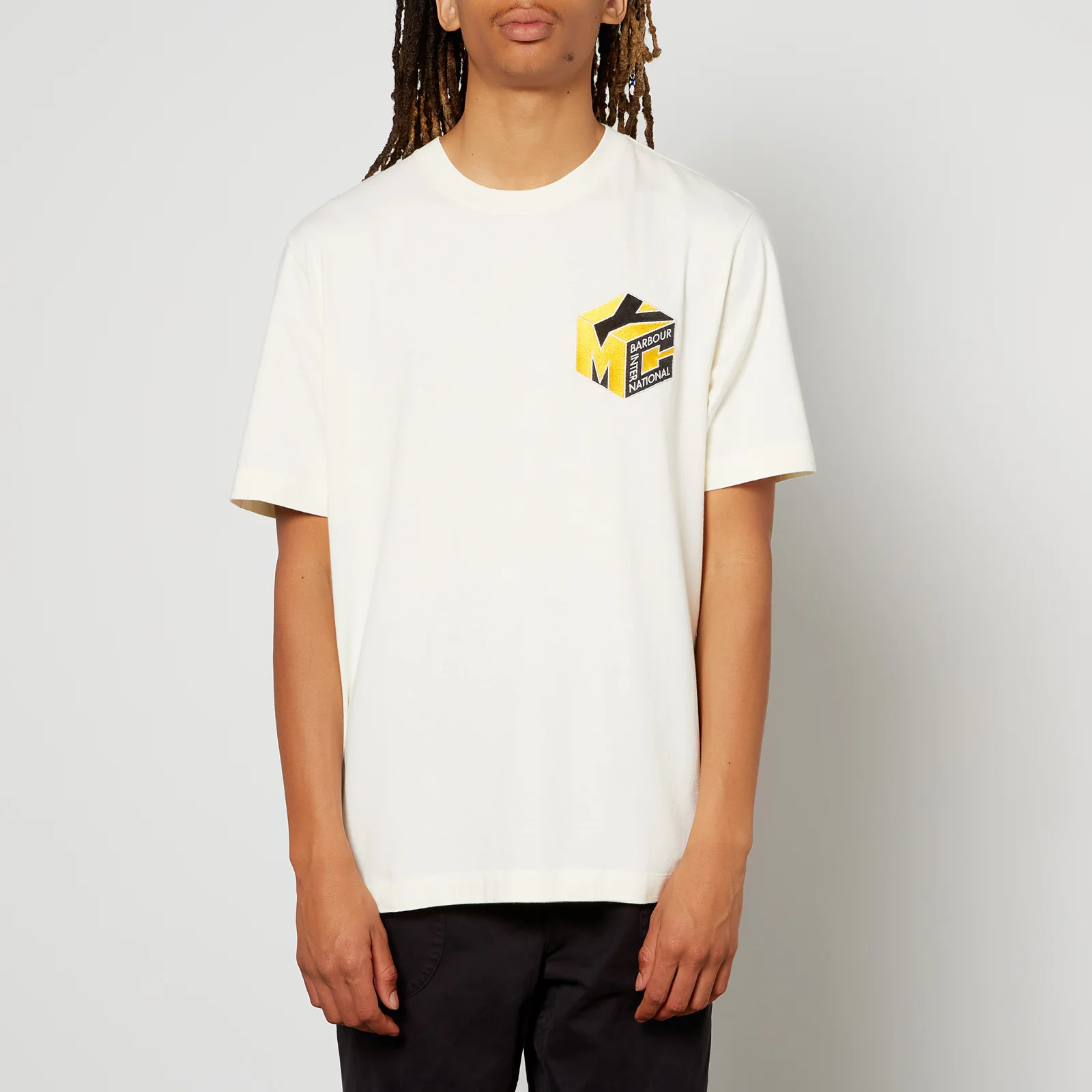 Barbour International X YMC Logo-Embroidered Cotton T-Shirt Image 1