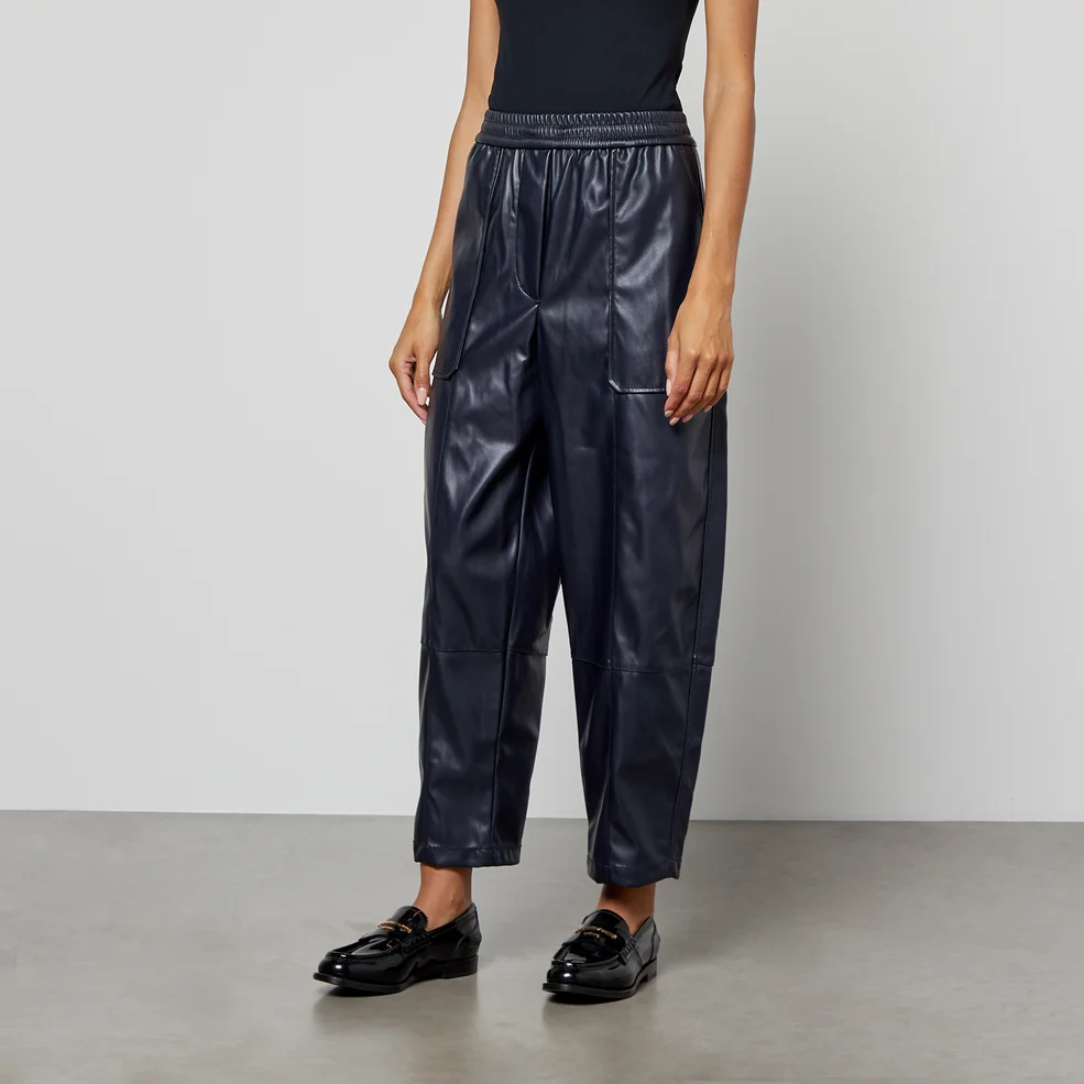 3.1 Phillip Lim Cropped Faux Leather Tapered Trousers Image 1
