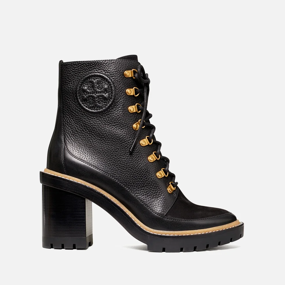 Tory Burch Miller Leather Heeled Ankle Boots Image 1