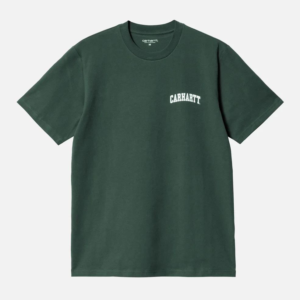 Carhartt WIP Men's University Script T-Shirt - Juniper Image 1
