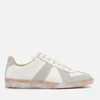 Maison Margiela Replica Deconstructed Leather, Suede and Cotton-Canvas Trainers - Image 1