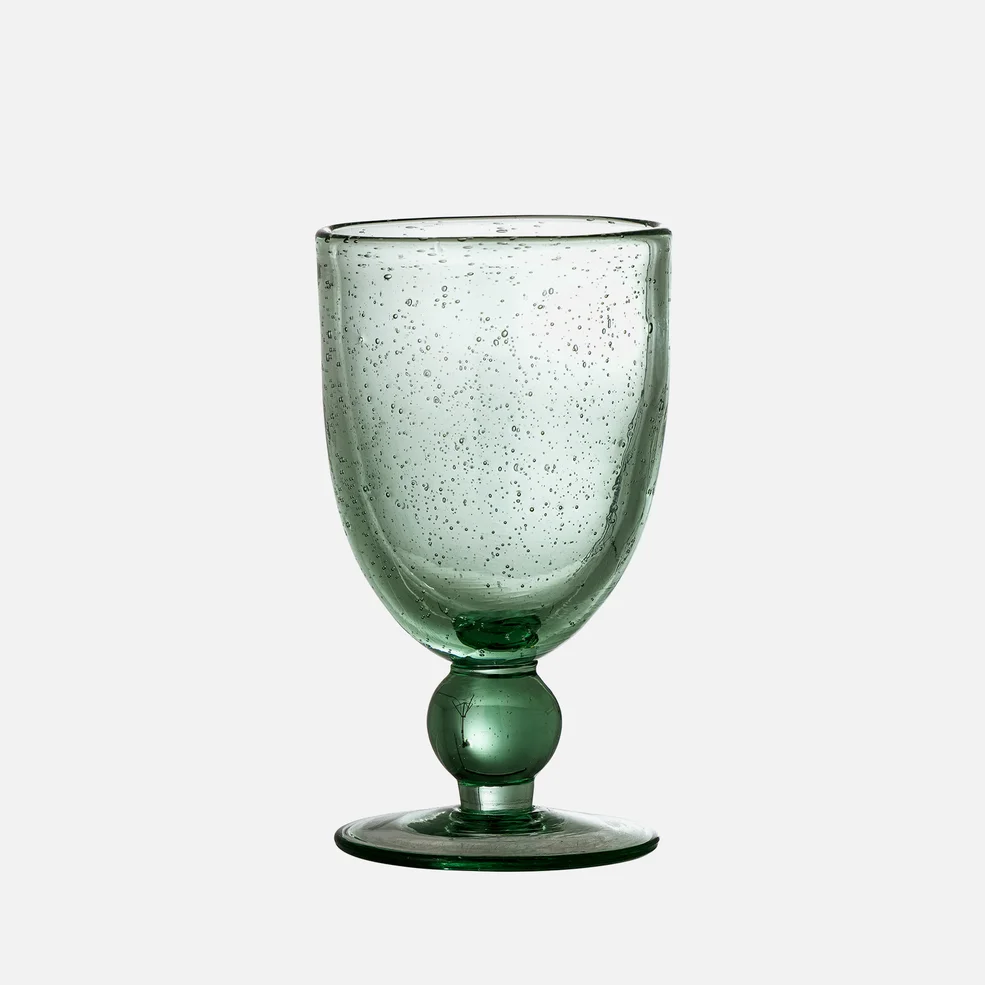 Bloomingville Manela Wine Glass - Green Image 1