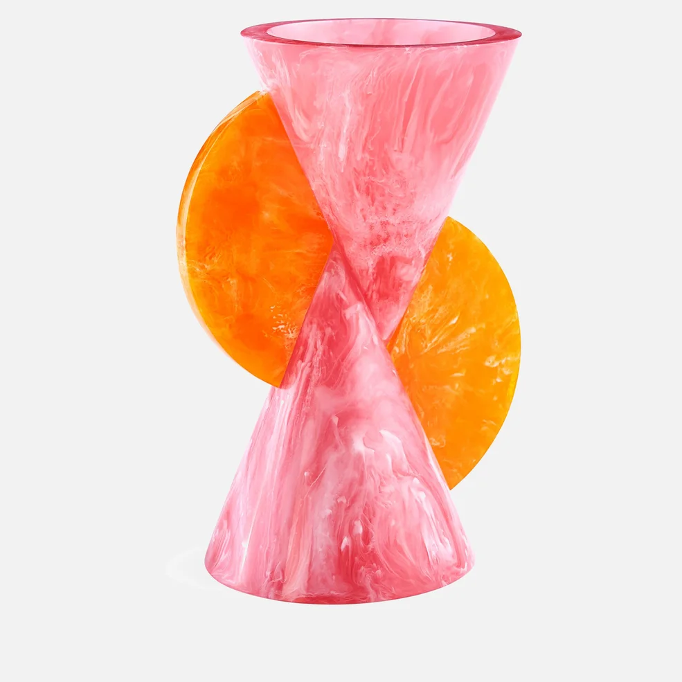Jonathan Adler Mustique Cone Vase - Pink/Orange Image 1