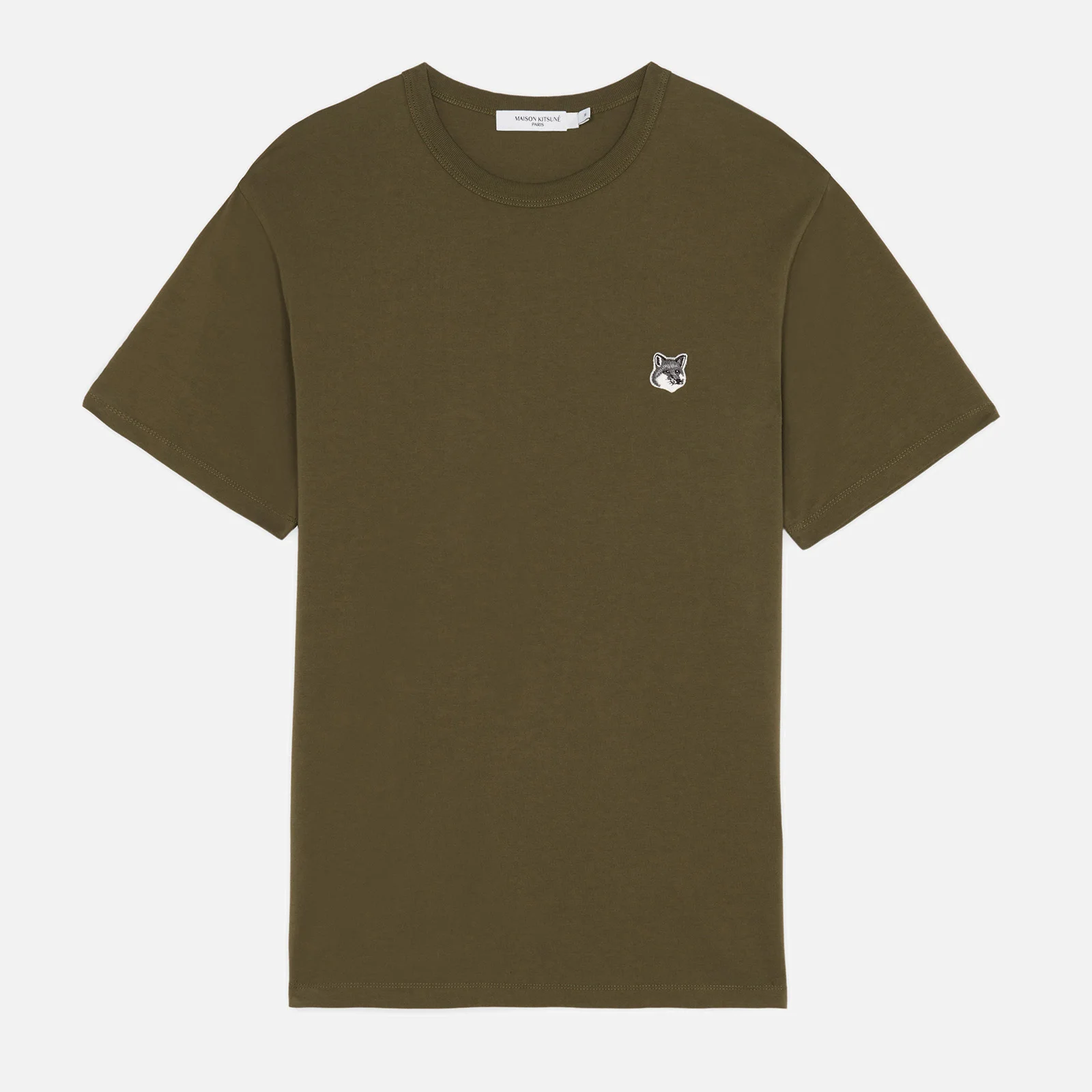 Maison Kitsuné Grey Fox Appliqué Cotton-Jersey T-Shirt Image 1