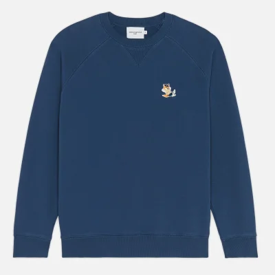 Maison Kitsuné Dressed Fox Appliqué Cotton-Jersey Sweatshirt