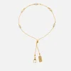 Coach Gold-Plated and Faux Pearl Slider Bracelet - Image 1