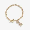 Coach C Rexy Crystal and Gold-Tone Bracelet - Image 1