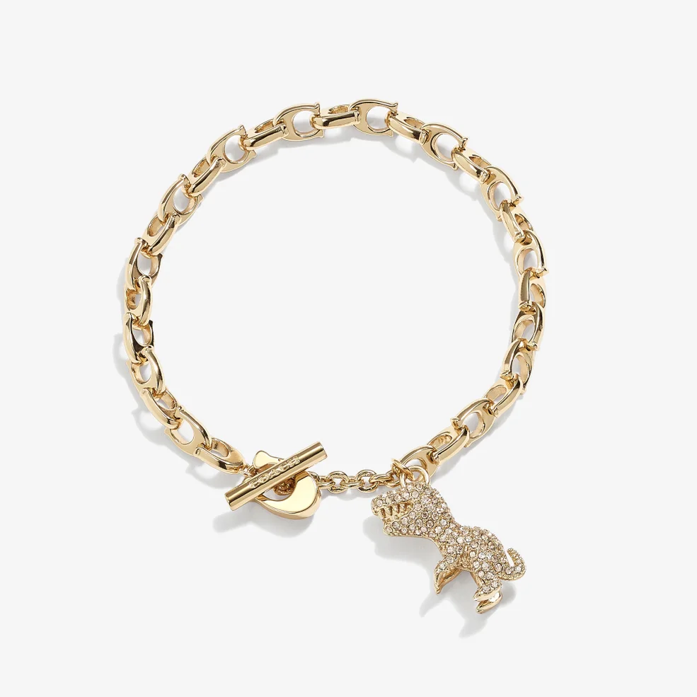Coach C Rexy Crystal and Gold-Tone Bracelet Image 1
