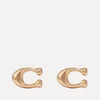 Coach Bubble C Gold-Tone Earrings - Image 1