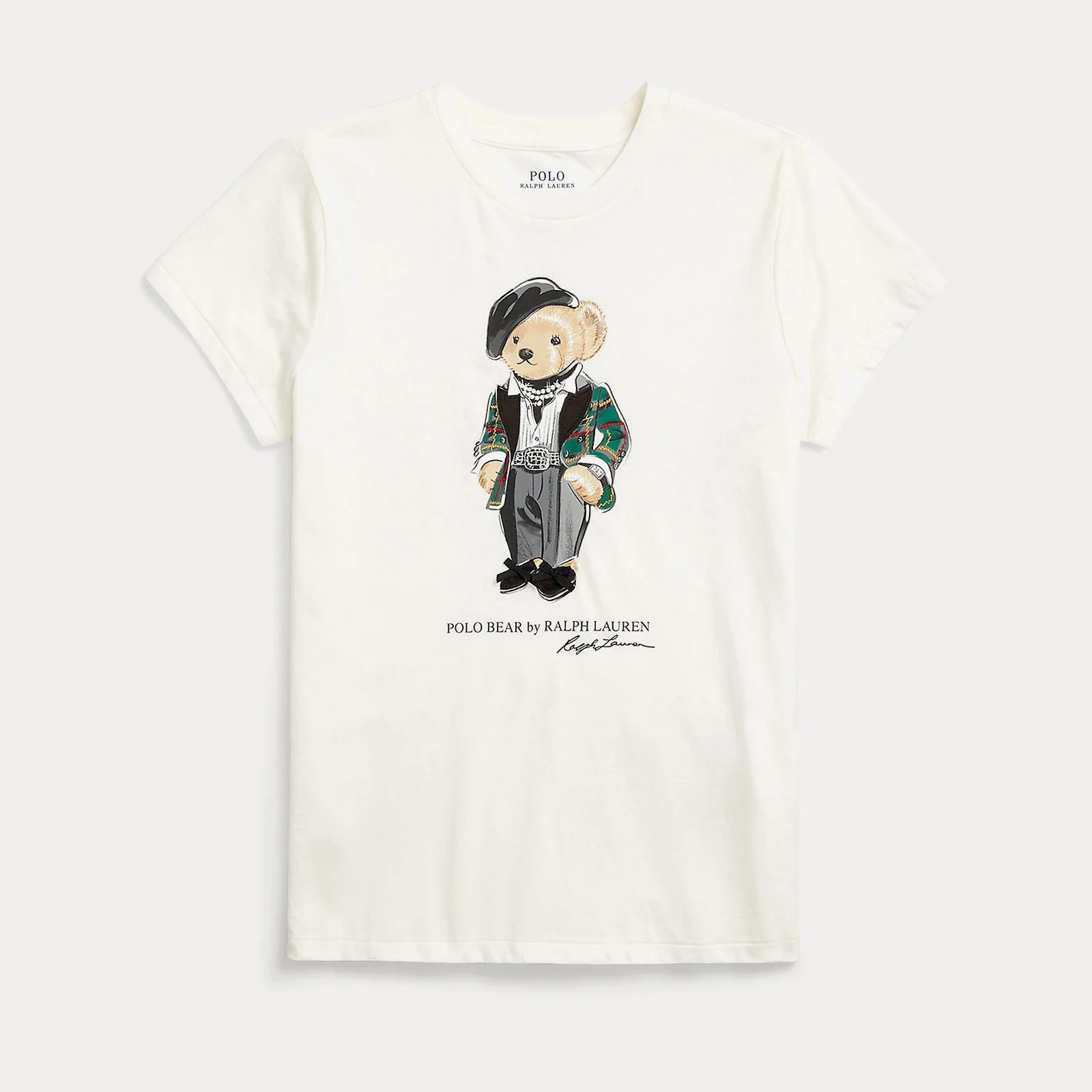 Polo Ralph Lauren Bear Printed Cotton-Jersey T-Shirt Image 1