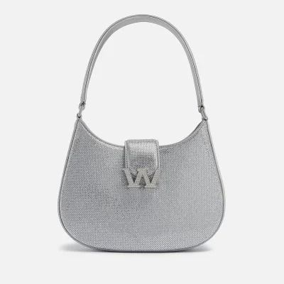 Alexander Wang Small W Legacy Crystal-Embellished Satin Bag