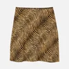 Rixo Bea Tiger Print Silk Mini Skirt - Image 1