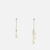 Isabel Marant Asymmetric Silver-Tone and Pearl Earrings - Image 1