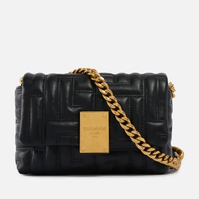 Balmain Mini 1945 Quilted Leather Bag