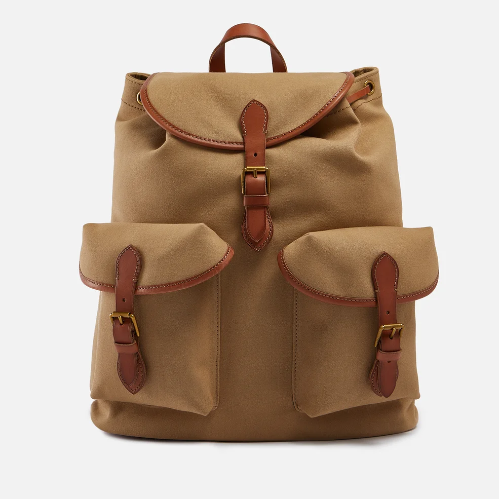 Polo Ralph Lauren Leather-Trimmed Canvas Backpack Image 1
