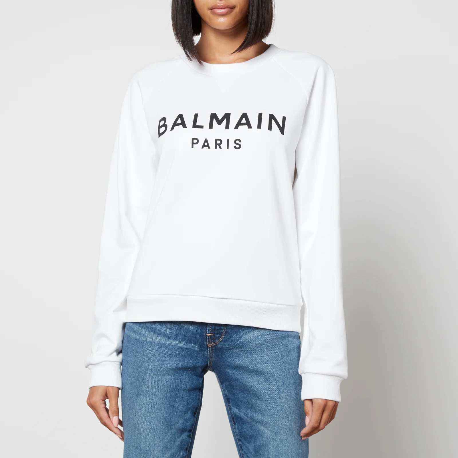 Balmain Logo-Print Cotton-Jersey Sweatshirt Image 1