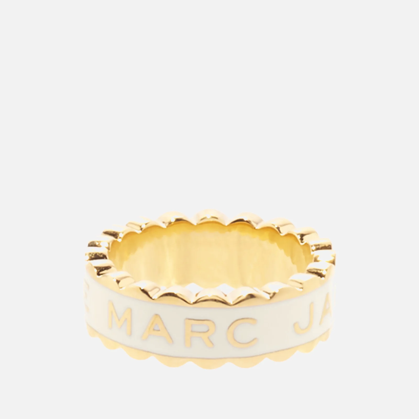 Marc Jacobs The Medallion Gold-Tone, Resin and Crystal Ring Image 1