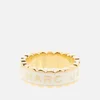 Marc Jacobs The Medallion Gold-Tone, Resin and Crystal Ring - Image 1