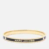 Marc Jacobs The Medallion Gold-Plated, Resin and Crystal Bracelet - Image 1