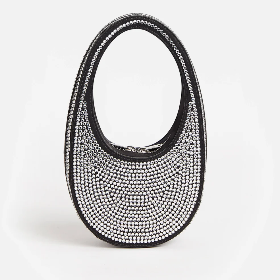Coperni Mini Swipe Crystal-Embellished Leather Bag Image 1