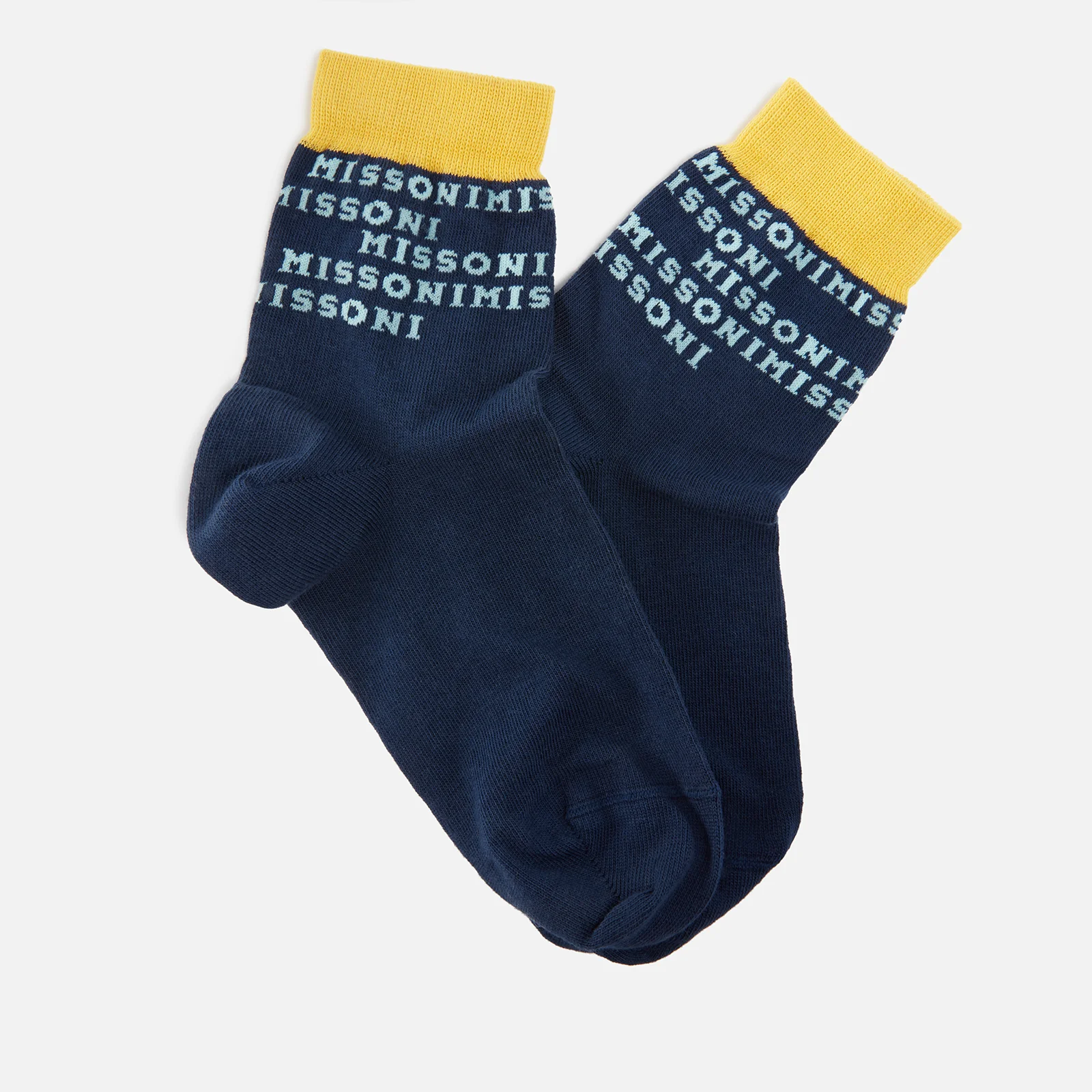 Missoni Logo Cotton-Blend Socks - L Image 1