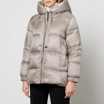 Max Mara Cube Seia Quilted Shell Down Hooded Coat