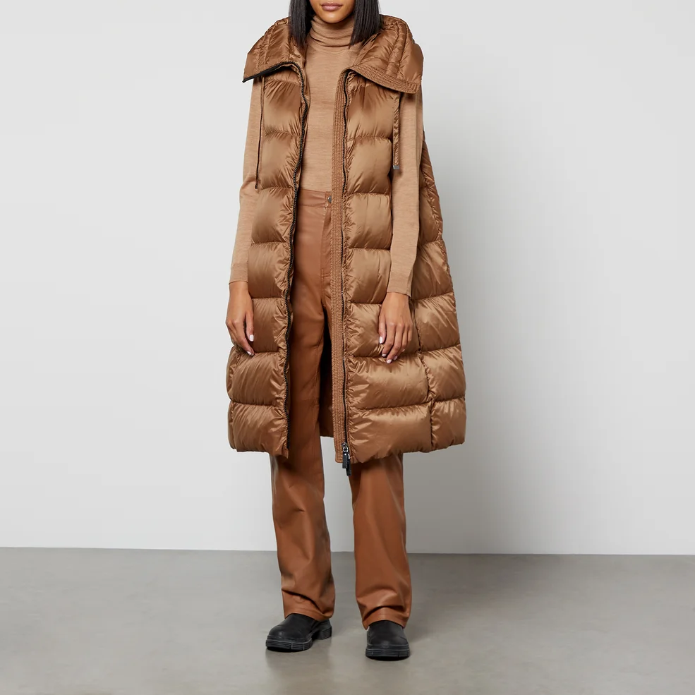 Max Mara The Cube Seivest Quilted Shell Down Hooded Gilet Image 1