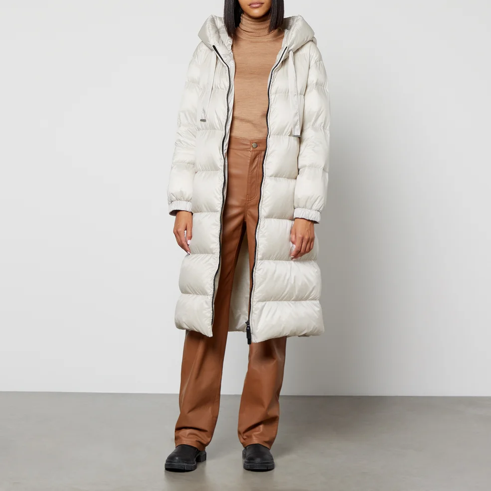 Max Mara The Cube Seipa Quilted Shell Down Hooded Coat Image 1
