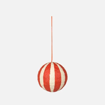 Broste Copenhagen Christmas Sphere Bauble - Large - Orange