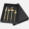 Broste Copenhagen Tvis Cutlery - Set of 4 - Rose Gold - Image 1