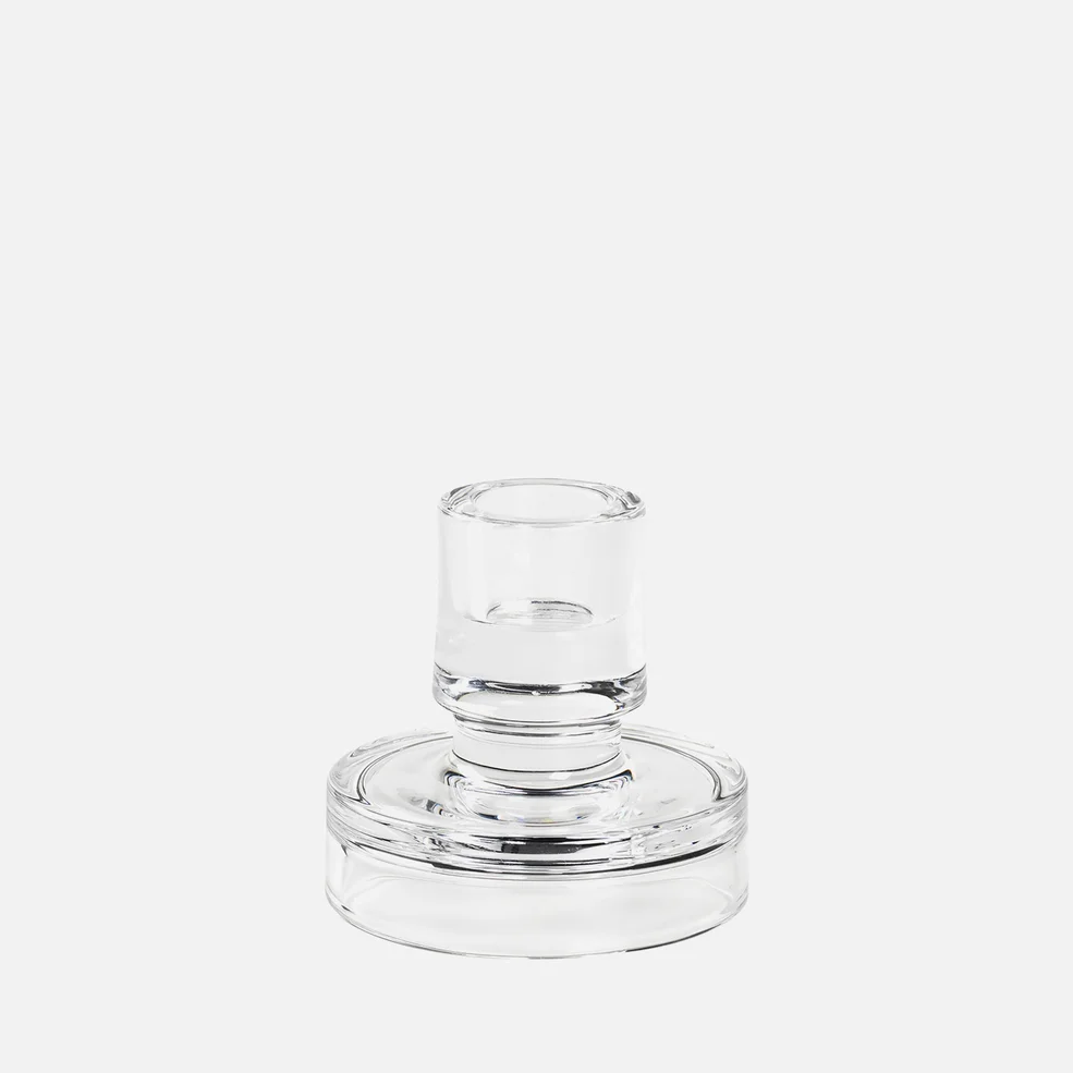 Broste Copenhagen Petra Candle Holder - Small - Clear Image 1