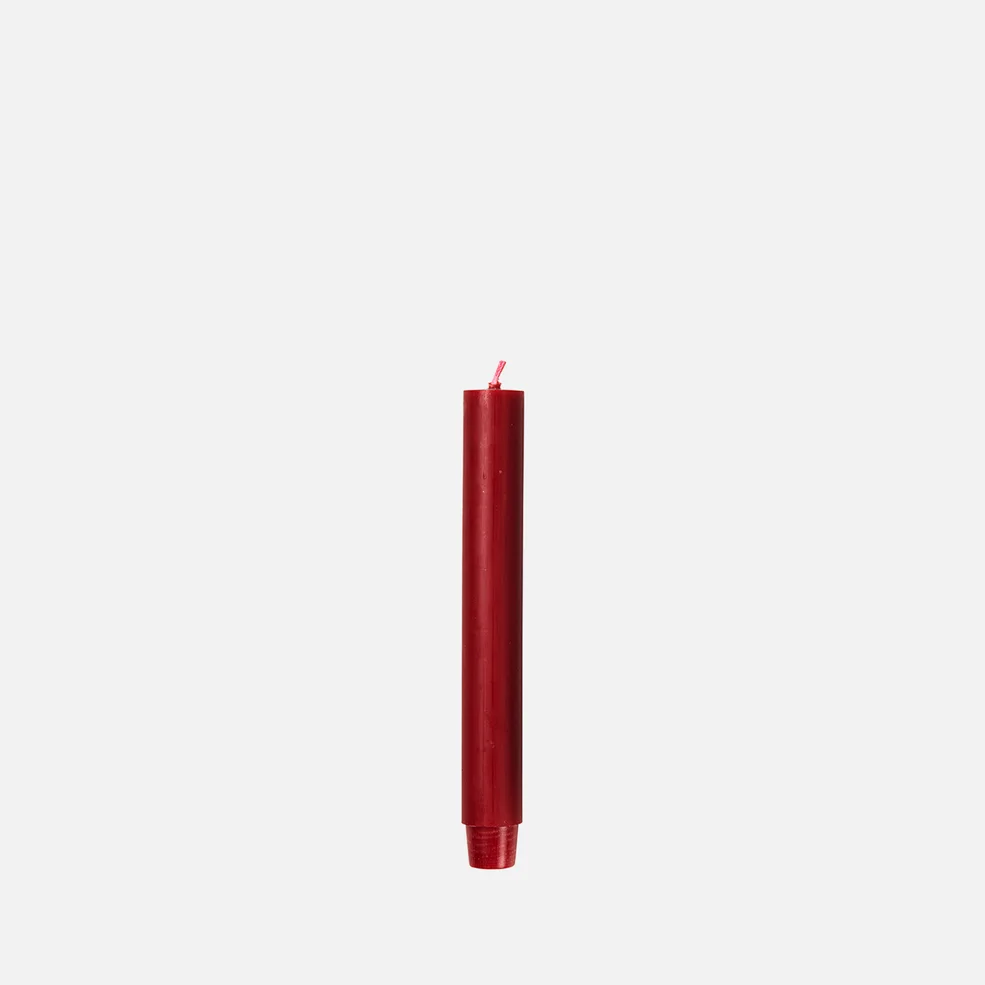 Broste Copenhagen Classic Rustic Candle - Red Image 1