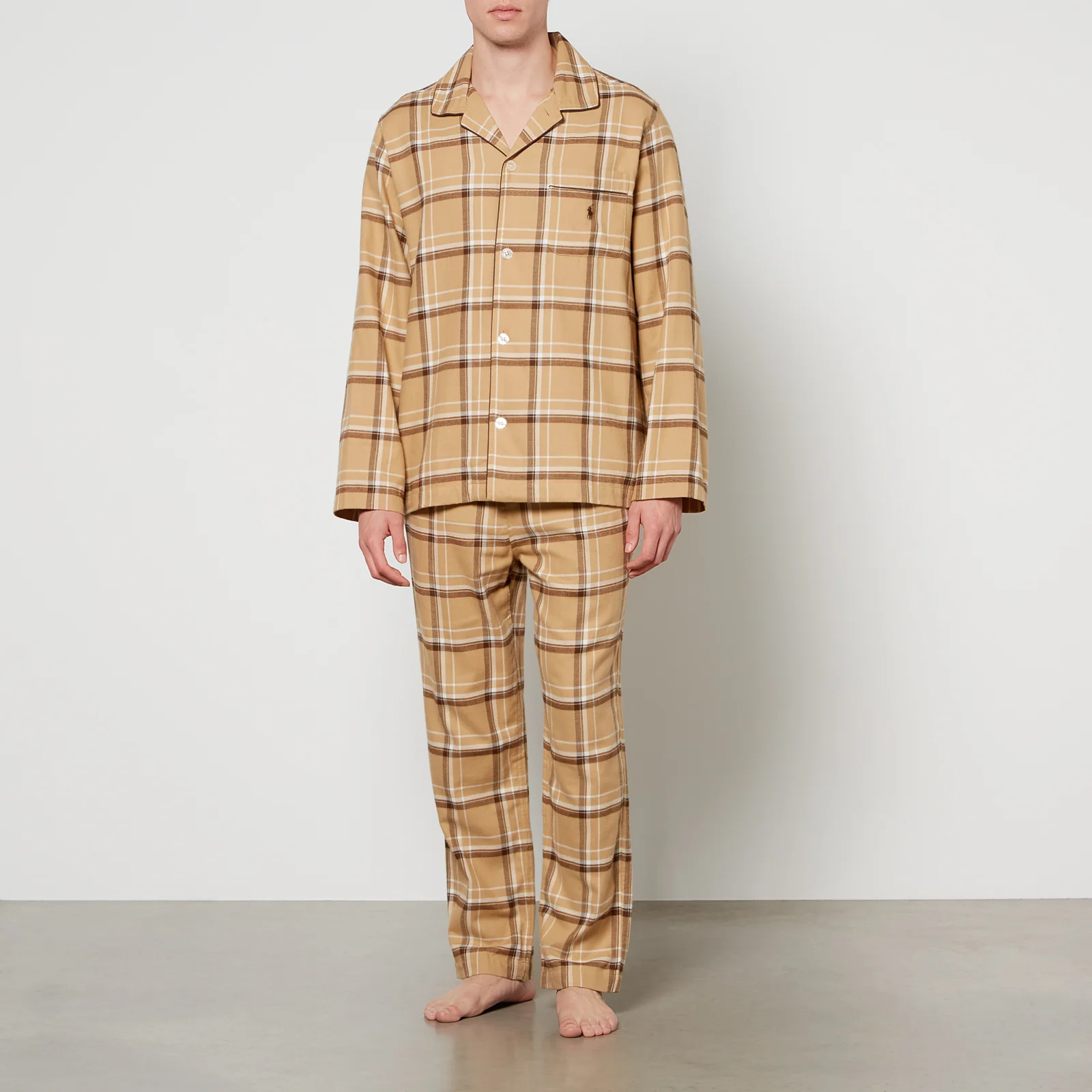 Polo Ralph Lauren Brushed-Cotton Shirt and Trousers Pyjama Set Image 1
